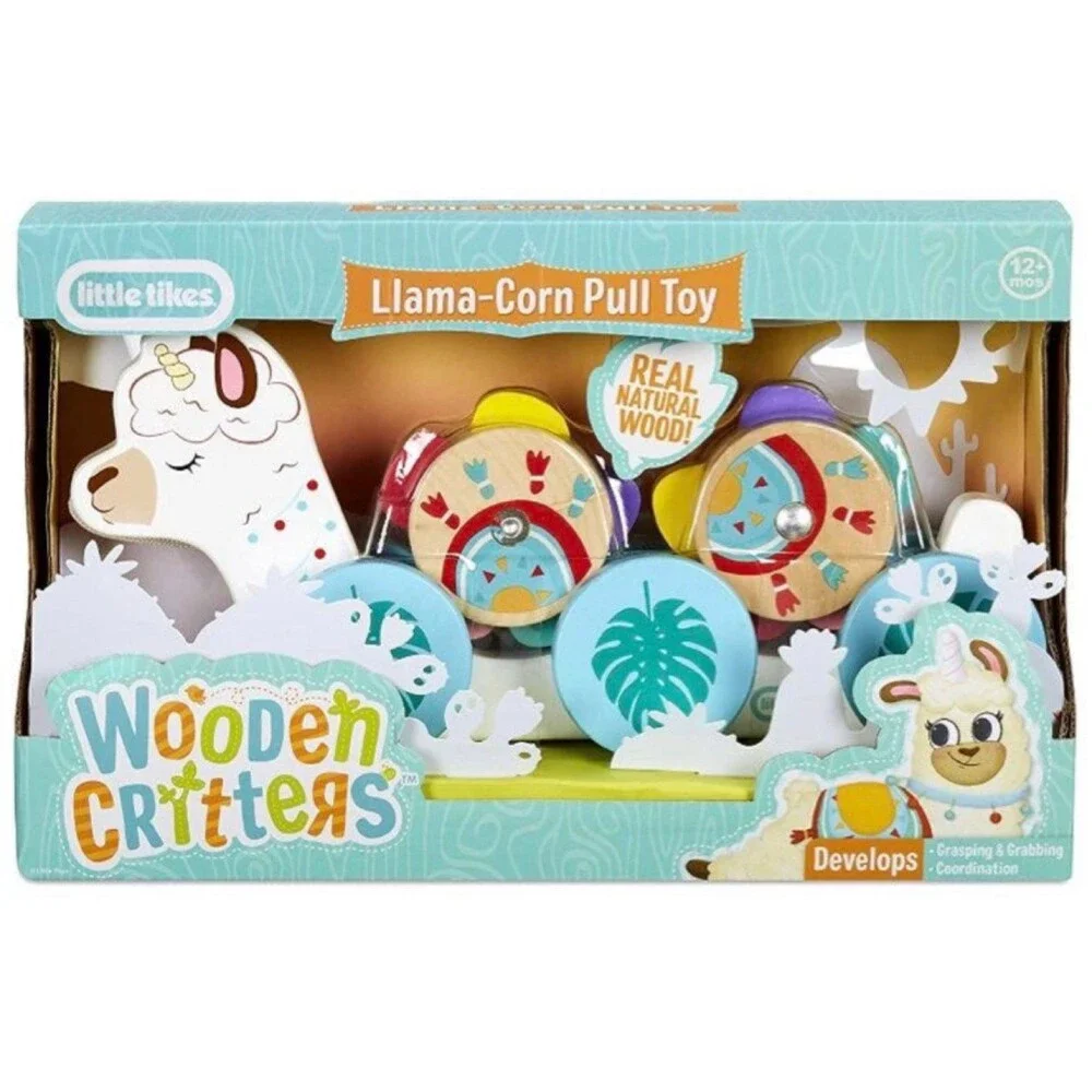 Llama pull toy wood fisher-price new toddler